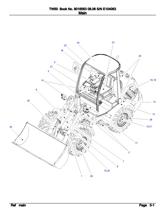 Takeuchi TW50 Wheel Loader Parts Manual - Image 3