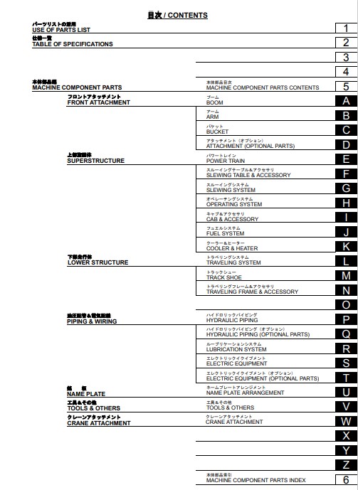 KATO HD1023III Excavator Parts Manual - Image 3