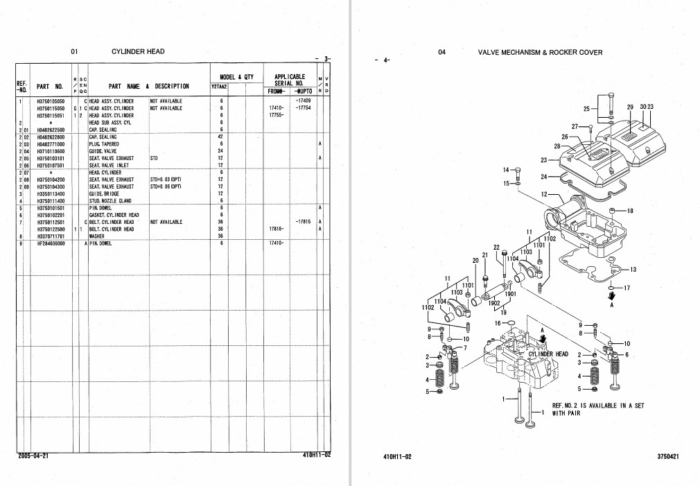 Mitsubishi S6R-Y2TAA2 Engine Parts Catalog Related with Hitachi Product - Image 3