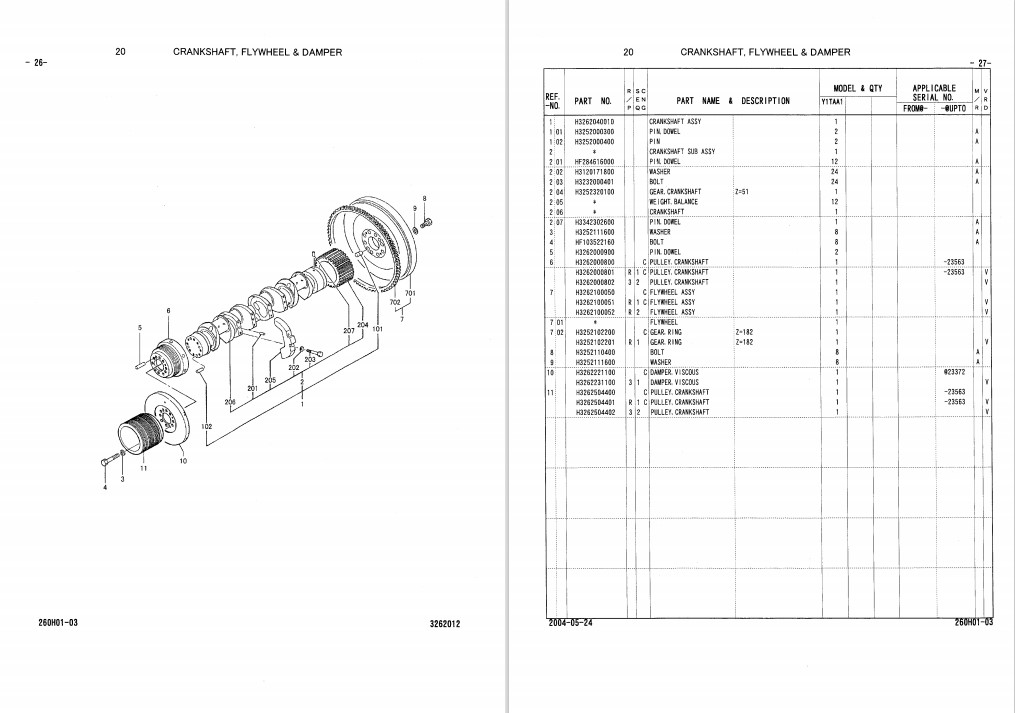 Mitsubishi S12A2-Y1TAA1 Engine Parts Manual Related with Hitachi Product - Image 4