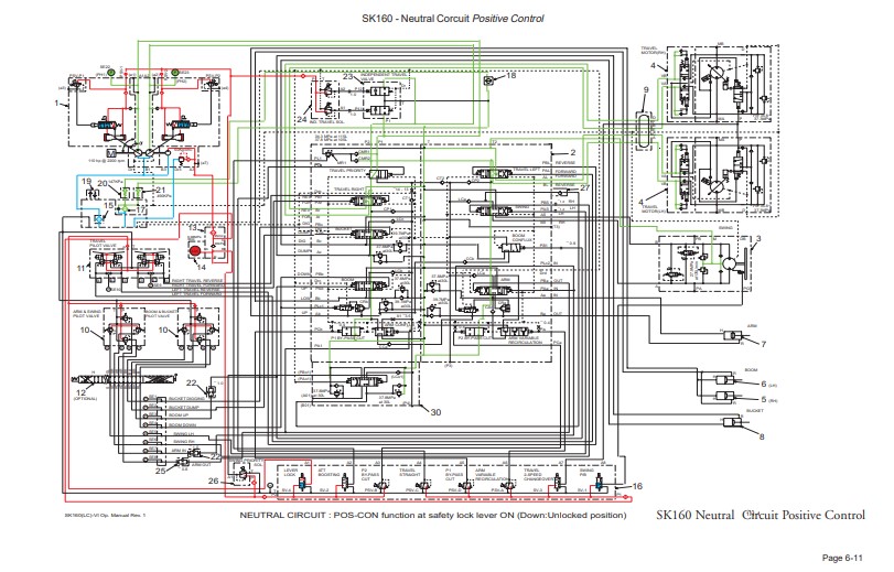 Kobelco Negative Control -6E Hydraulic Diagrams - Image 5