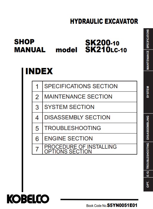 Kobelco SK200-10, Kobelco SK210LC-10 Workshop Manual - Image 2