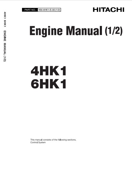 Isuzu 4HK1, Isuzu 6HK1 Engines Manual Related With Hitachi Product - Image 3
