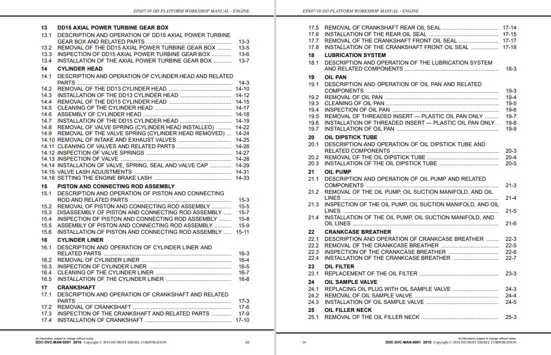 Detroit Diesel DD15 Engine Workshop Manual EPA 07, EPA 10 - Image 5