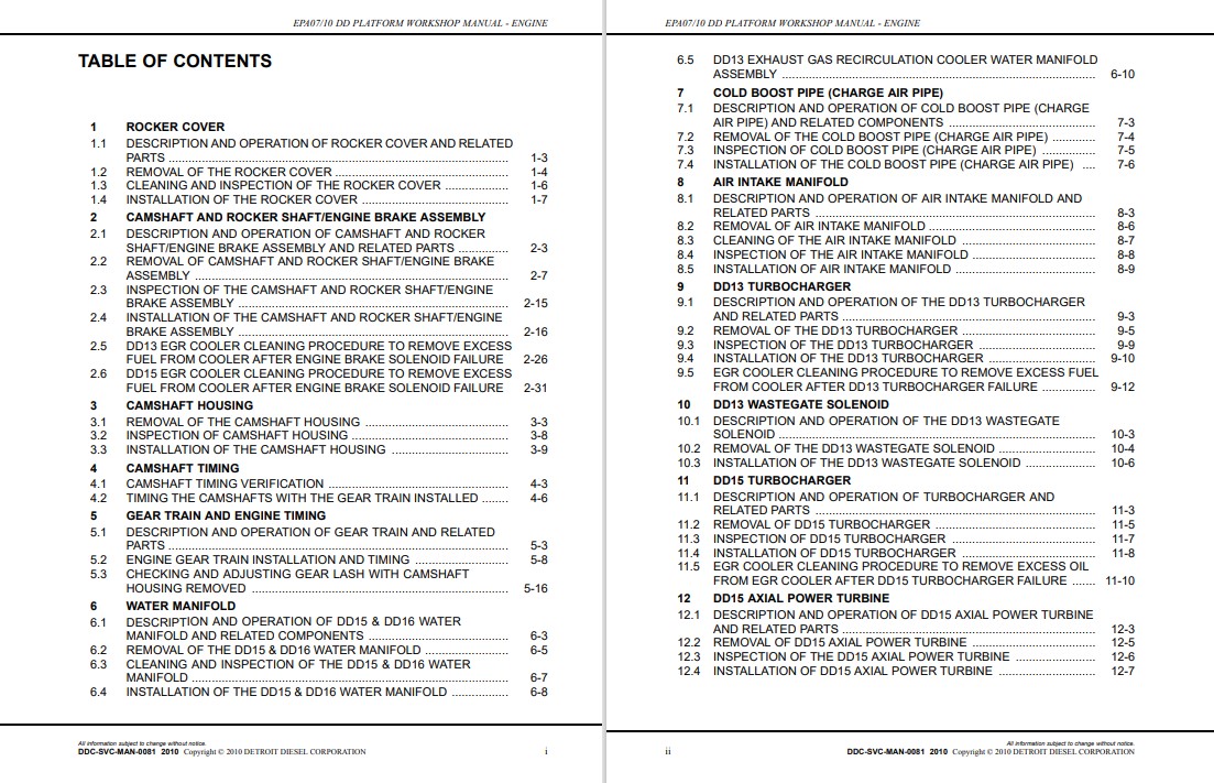 Detroit Diesel DD15 Engine Workshop Manual EPA 07, EPA 10 - Image 8