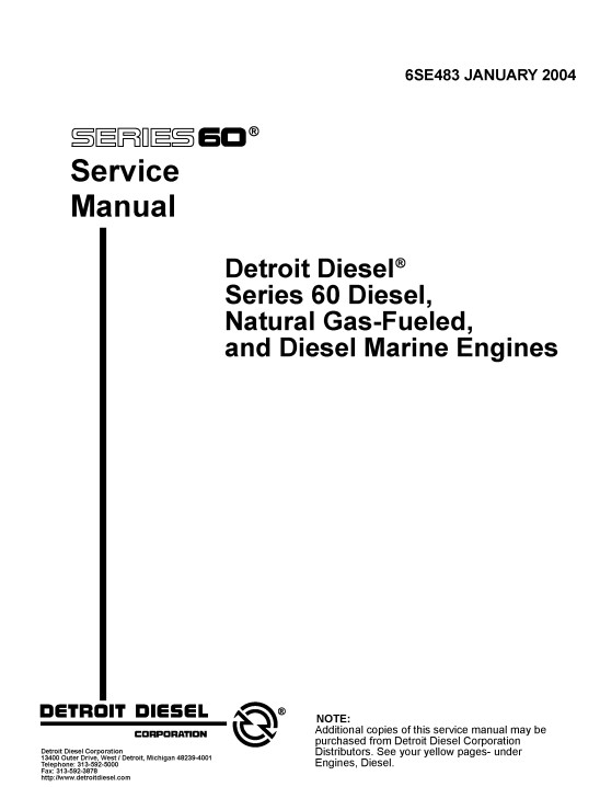 Detroit Diesel Series 60 Service Manual - Image 2