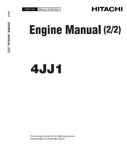 Isuzu 4JJ1 Engine Manual Related With Hitachi Product - Image 3