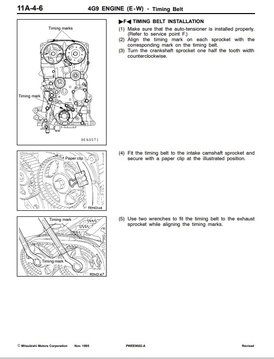 Mitsubishi 4G9 Series Engine Service Manual - Image 7
