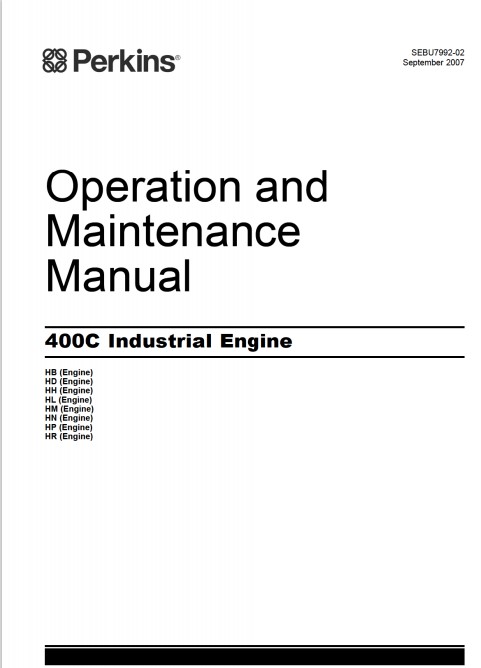 Perkins 400C Industrial Engine Operation & Maintenance Manual - Image 2
