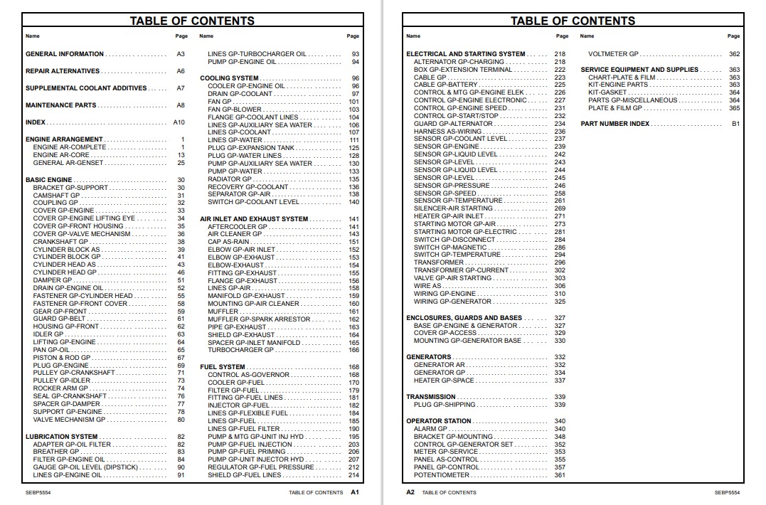 Caterpillar C9 Marine Generator Parts Manual - Image 4