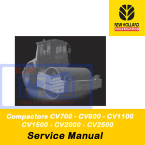 Service manual cover for New Holland CV700, CV900, CV1100, CV1500, CV2000, CV2500 Compactors