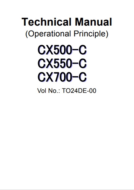 Hitachi Crane CX500-C, CX550-C, CX700-C Full Set of Manuals - Image 4