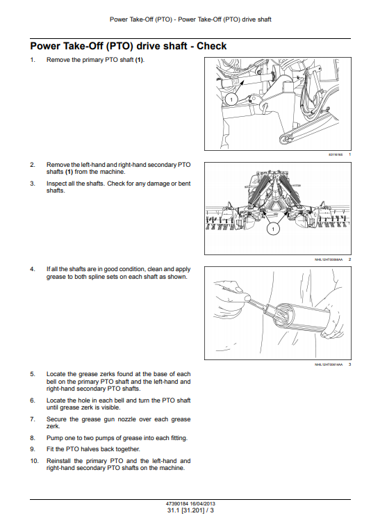 New Holland Megacutter 512, Megacutter 530 Tractor Mounted Disc Mower-Conditioner Service Manual - Image 3