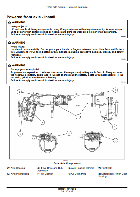 New Holland Boomer20, New Holland Boomer25 Compact Tractor Service Manual - Image 4