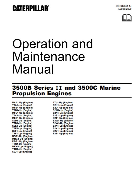 Caterpillar 3500B series II , Caterpillar3500C Marine Engine Operation and Maintenance Manual - Image 2