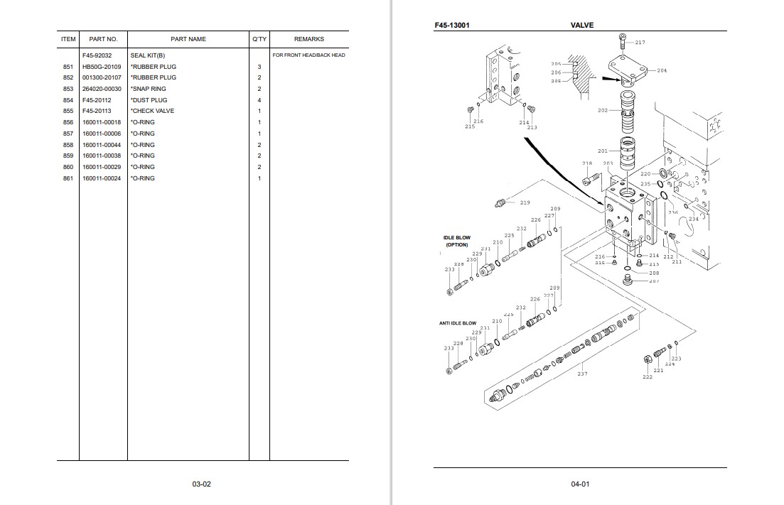 Furukawa F45 XP hydraulic Breaker Parts Manual - Image 4
