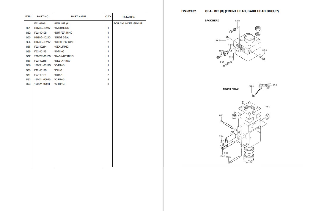 Furukawa F22 XP hydraulic Breaker Parts Manual - Image 4