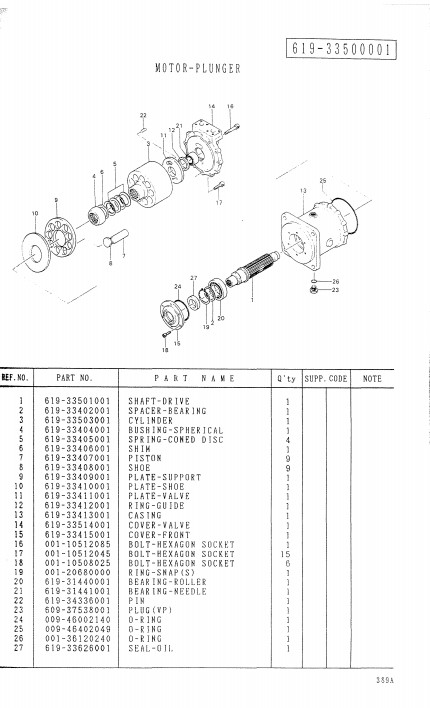 KATO Truck Crane NK-400E-III, NK-500E-III, NK-500M-III Parts Manual - Image 4