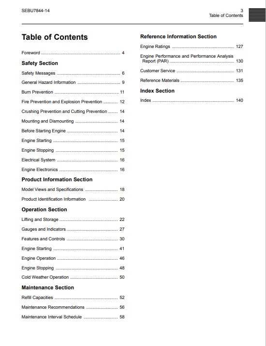 Caterpillar 3500B series II , Caterpillar3500C Marine Engine Operation and Maintenance Manual - Image 3