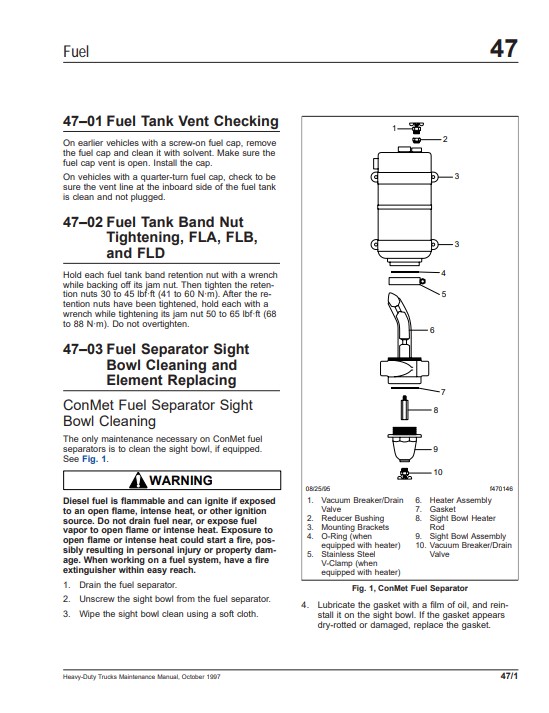Freightliner FLA, FLB, FLC, FLD, FLL Heavy Duty Truck Maintenance Manual - Image 5