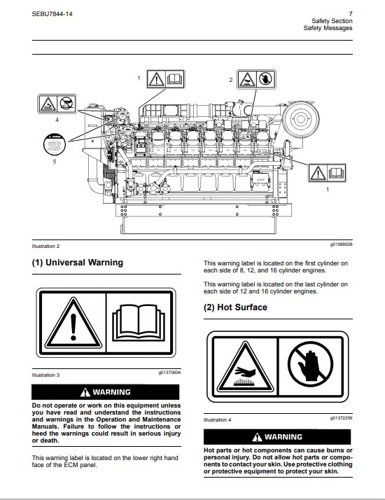 Caterpillar 3500B series II , Caterpillar3500C Marine Engine Operation and Maintenance Manual - Image 4