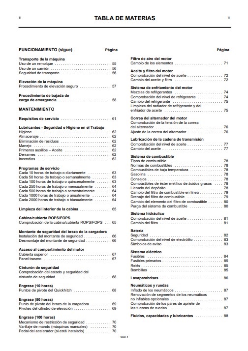 JCB Robot 160, 170, 170HF Skidsteer Operator's Manual - Image 5