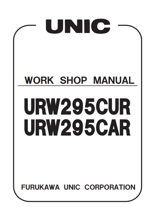 Furukawa URW295CUR, URW295CAR Crane Workshop Manual - Image 2