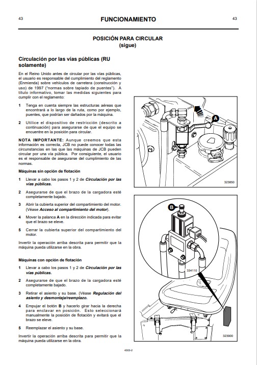 JCB Robot 160, 170, 170HF Skidsteer Operator's Manual - Image 7