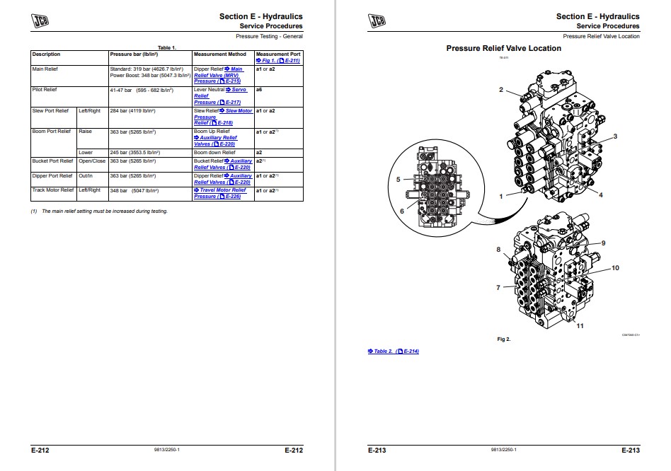 JCB JS 370 Excavator Service Repair Manual - Image 7