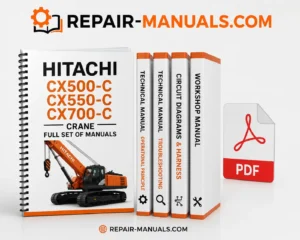 Hitachi CX500-C CX550-C CX700-C Crane Workshop Technical Troubleshooting Wiring Diagram Manual PDF Download