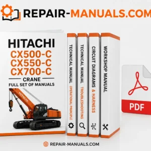 Hitachi CX500-C CX550-C CX700-C Crane Workshop Technical Troubleshooting Wiring Diagram Manual PDF Download