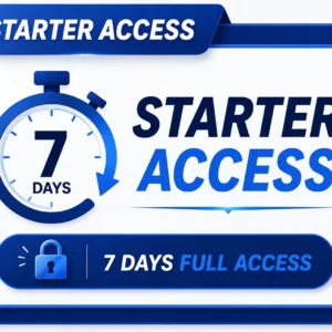 Starter Access - Membership for 7 Days