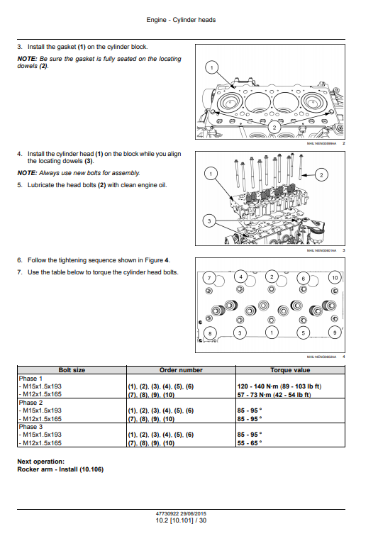 New Holland F5 Engine Service Repair Manual - Image 3