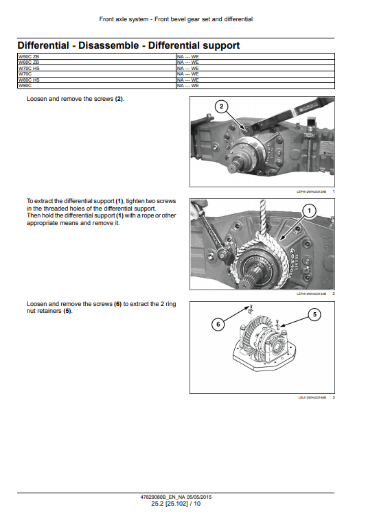 New Holland W50C, New Holland W60C, New Holland W70C, New Holland W80C Wheel Loader Service Manual - Image 6