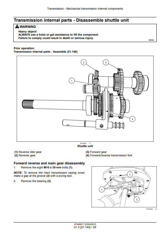 New Holland WORKMASTER 35, New Holland WORKMASTER 40 tractor Service Manual - Image 3