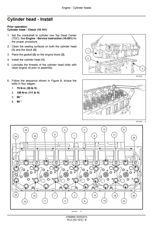 New Holland Cursor 13 Two Stage Turbocharger Stage IV Engine Service Manual - Image 5