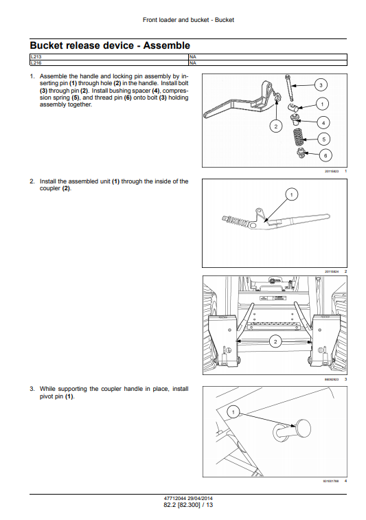 New Holland L213, New Holland L216 Skid Steer Loader Service Manual - Image 6