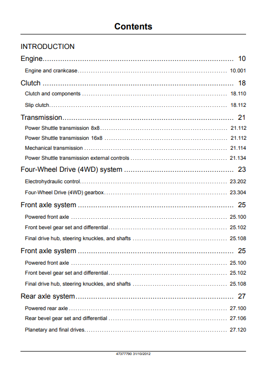 New Holland TS6.110, TS6.110 HC, TS6.120, TS6.120 HC, TS6.125, TS6.140 Tractor Service Manual - Image 2