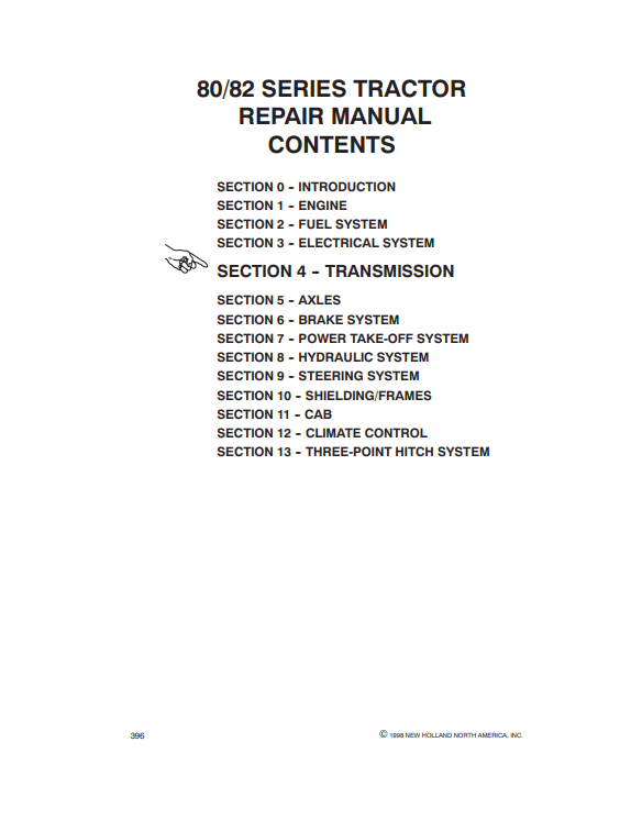 New Holland 9280, New Holland 9282, New Holland 9480, New Holland 9482, New Holland 9680, New Holland 9682, New Holland 9880, New Holland 9882 Tractor Repair Manual - Image 3