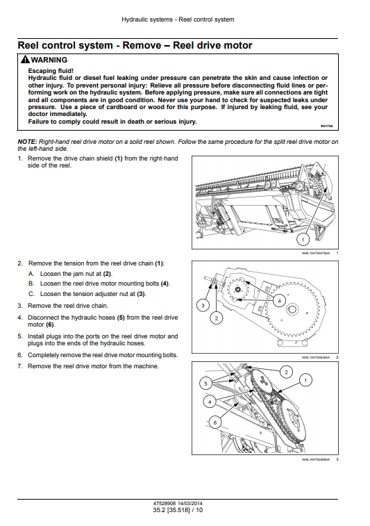 New Holland 425HB, DuraSwath 430HB, DuraSwath 436HB, DuraSwath 440HB Draper Header Service Manual - Image 4