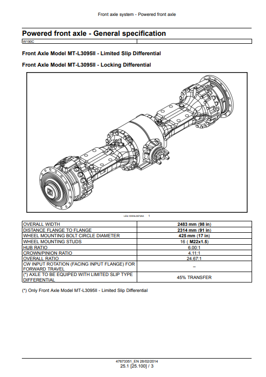 New Holland W190C, New Holland W230C Wheel Loader Service Manual - Image 4