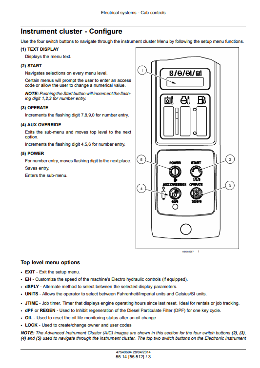 New Holland L223, L225, L230 Tier 4A 200 Series Skid Steer Loader / C232, C238 Tier 4A 200 Series Compact Track Loader Service Manual - Image 4