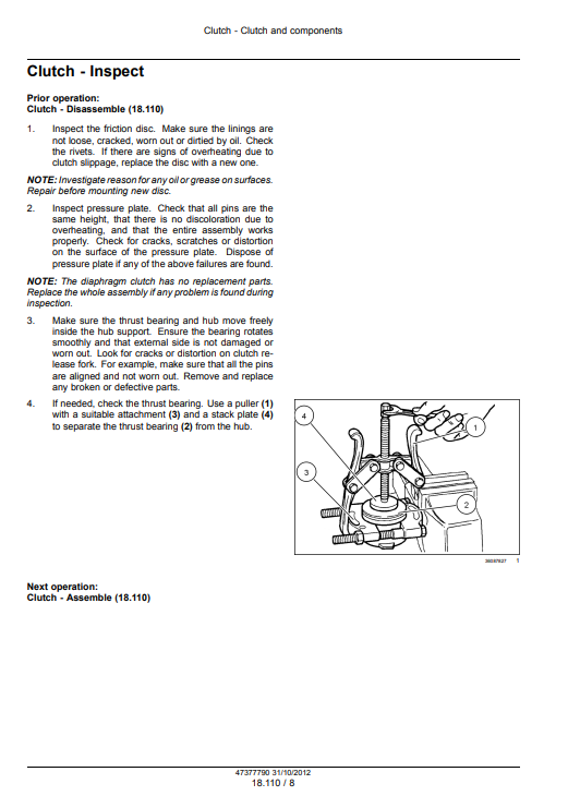 New Holland TS6.110, TS6.110 HC, TS6.120, TS6.120 HC, TS6.125, TS6.140 Tractor Service Manual - Image 3