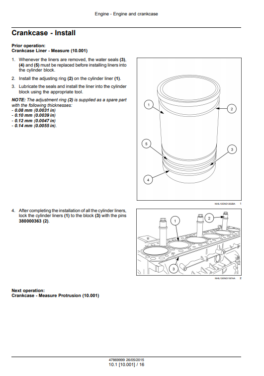 New Holland Cursor 13 Two Stage Turbocharger Stage IV Engine Service Manual - Image 3