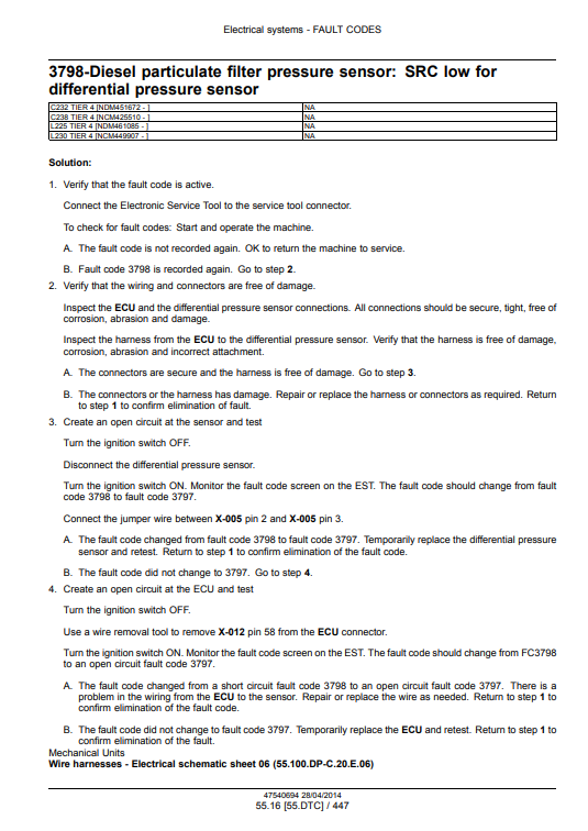 New Holland L223, L225, L230 Tier 4A 200 Series Skid Steer Loader C232, C238 Tier 4A 200 Series Compact Track Loader Service Manual - Image 5