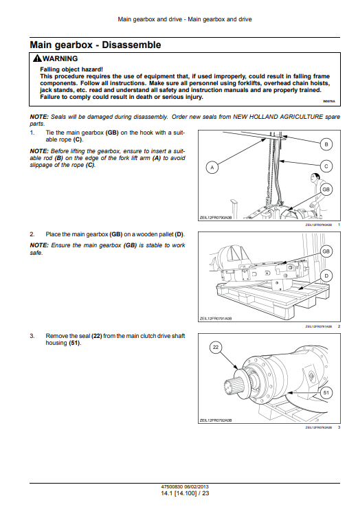 New Holland FR9040, New Holland FR9050, New Holland FR9060, New Holland FR9080, New Holland FR9090 Forage Harvester Service Manual - Image 3