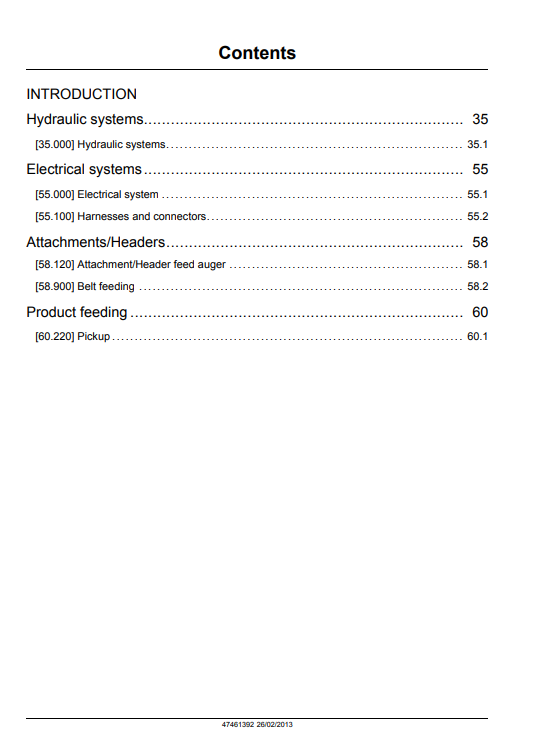 New Holland 300FP, New Holland 380FP Header Service Manual - Image 2