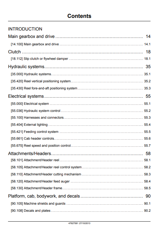 New Holland 740CF Super Flex Auger Header Service Manual - Image 2