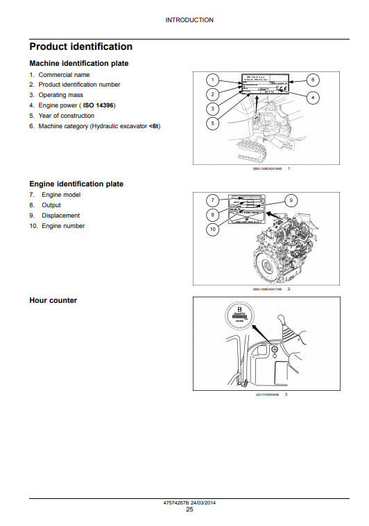 New Holland E35B SR, New Holland E39B SR Mini Excavator Service Manual - Image 4