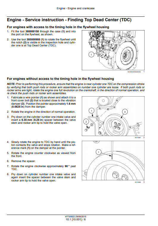 New Holland F5 Engine Service Repair Manual - Image 6